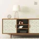 Papier peint design avec formes géométriques stylées