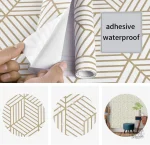 Papier peint contemporain à motifs géométriques variés