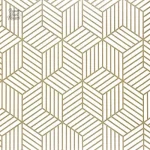 Ambiance moderne avec papier peint géométrique décoratif