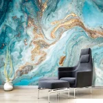 Papier peint marbré élégant pour décoration intérieure
