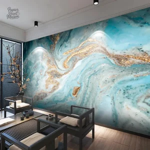 Papier peint motif marbre pour un style contemporain