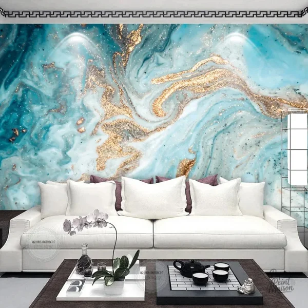 Design marbré moderne, idéal pour murs et intérieurs