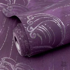 Décor mural japonais aux motifs raffinés et stylisés