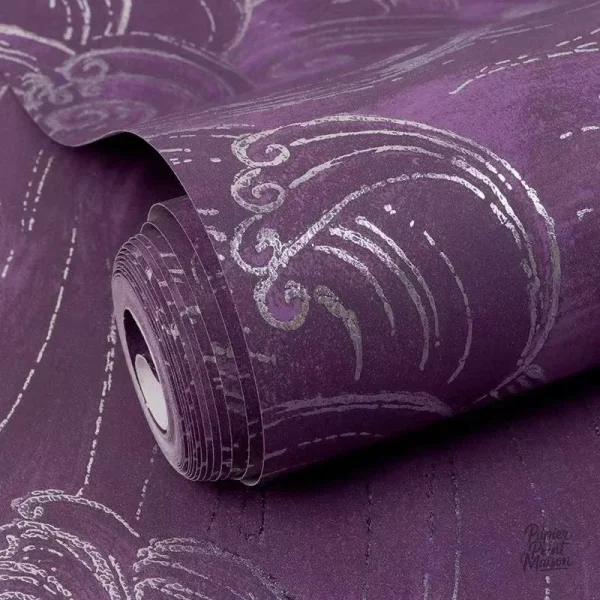Décor mural japonais aux motifs raffinés et stylisés