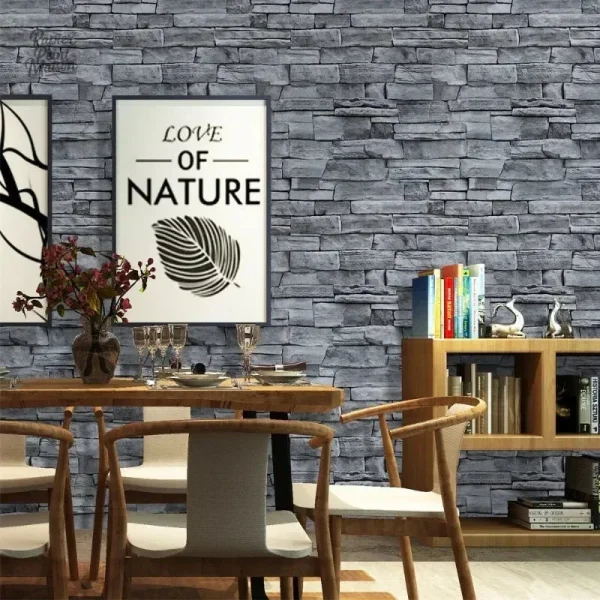 Papier peint brique décoratif pour murs intérieurs