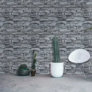Papier peint effet brique pour une ambiance chaleureuse