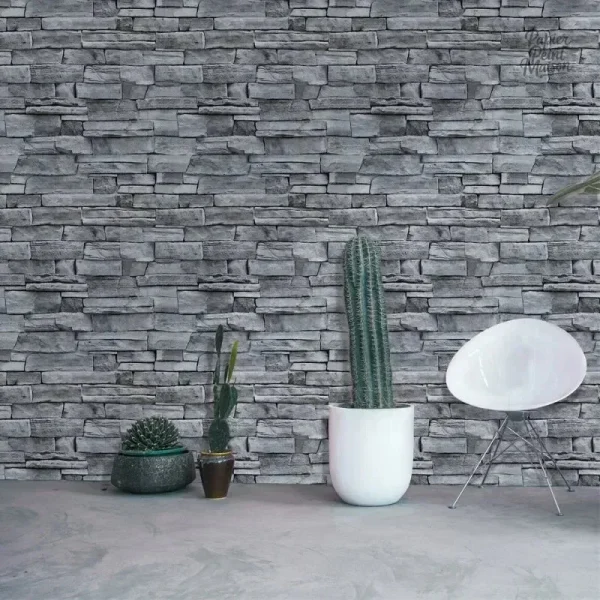 Papier peint effet brique pour une ambiance chaleureuse