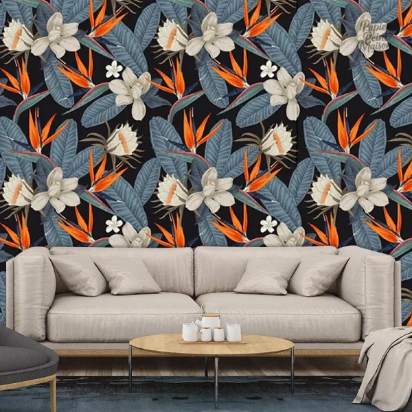 Papier peint mural pour salon moderne et stylé