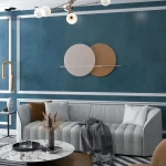 Papier peint neutre pour décoration de salon moderne