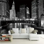 Papier peint inspiré de New York, design urbain contemporain