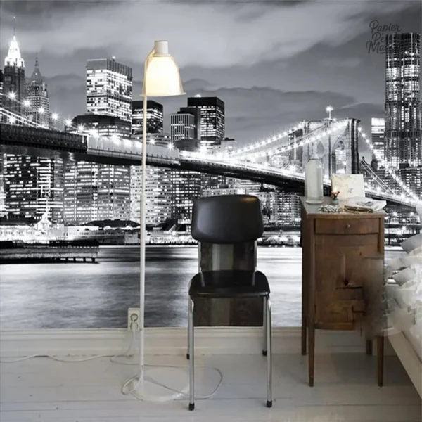 Papier Peint New York Noir Et Blanc