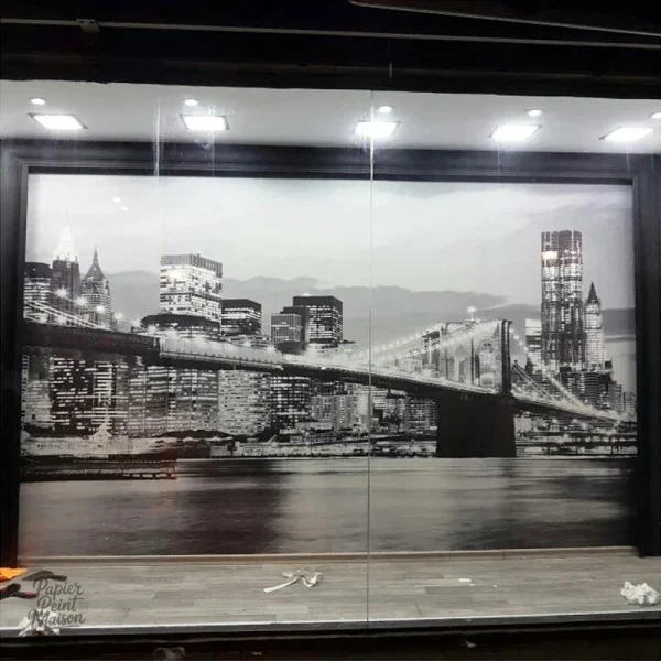 Décor mural New York en noir et blanc