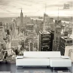 Papier peint urbain représentant New York