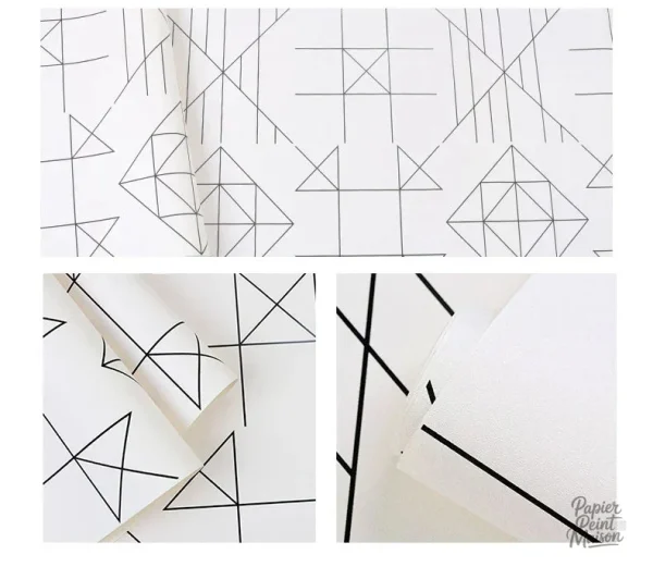 Décoration murale chic avec motifs noirs et blancs