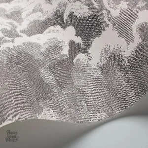 Papier peint nuage gris pour chambre ou salon