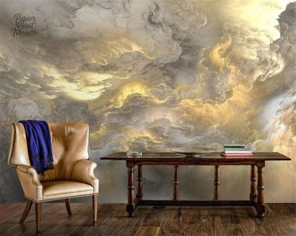 papier-peint-nuages-ciel-1 Papier peint nuages ciel pour une décoration aérienne