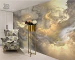 Papier peint nuage, motif ciel apaisant pour intérieur