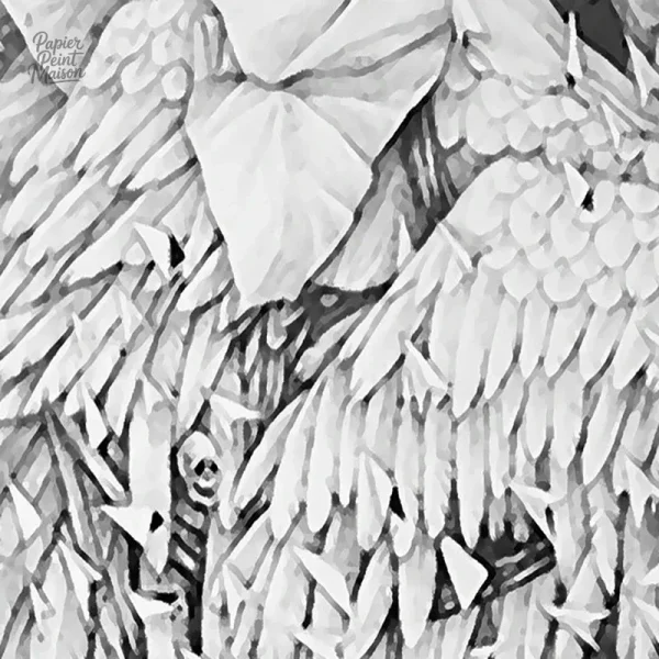 Papier peint tendance inspiré par la nature et les oiseaux