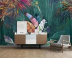 Papier peint palmier design tropical élégant