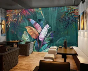 Papier peint palmier moderne pour décoration intérieure