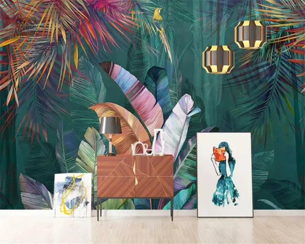 Papier peint palmier pour ambiance relaxante