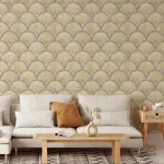 Design de palmier en beige pour une ambiance naturelle