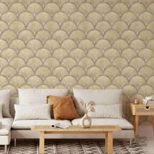 Design de palmier en beige pour une ambiance naturelle