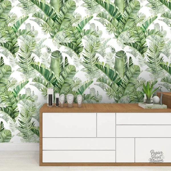 Papier peint palmier pour une ambiance tropicale en chambre