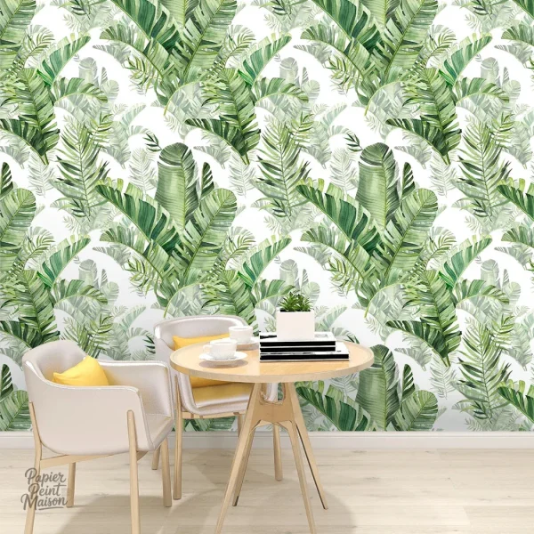 Design de papier peint palmier pour décoration intérieure