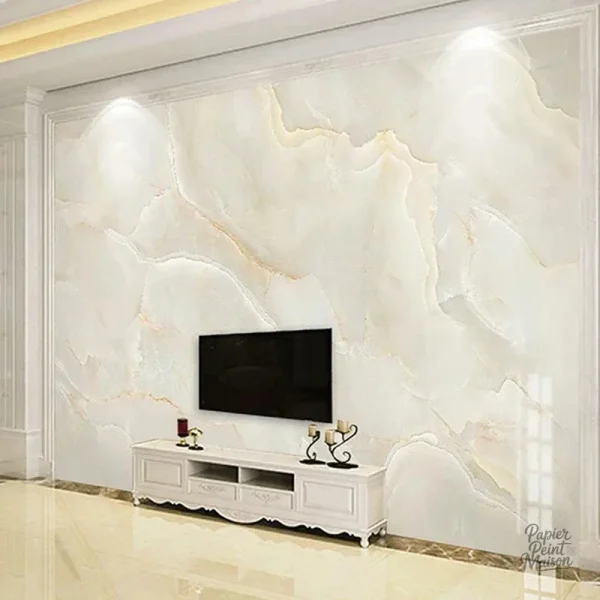 Papier peint décoratif marbré pour intérieur élégant