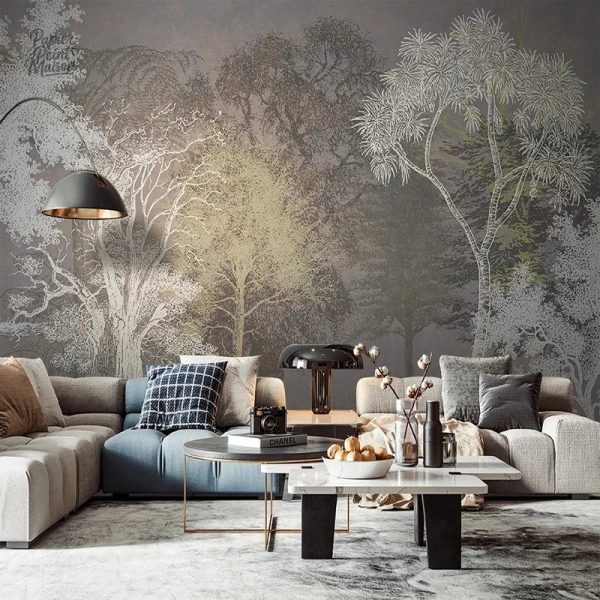 Papier peint panoramique forêt pour un décor naturel