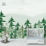 Décor mural forêt pour chambre d'enfant