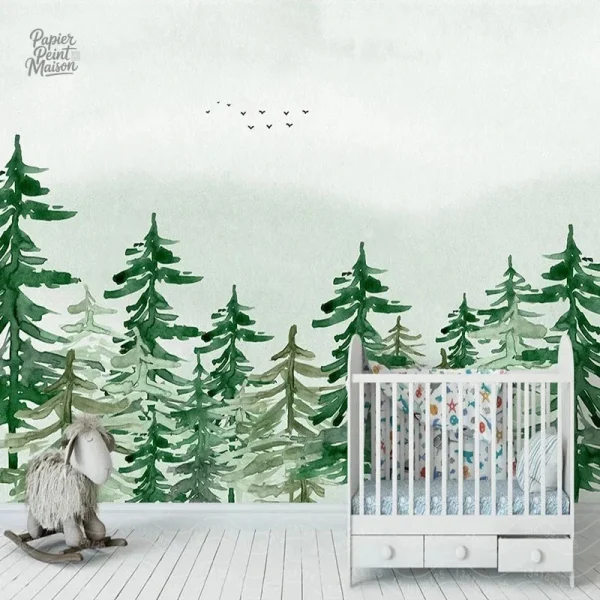 Décor mural forêt pour chambre d'enfant