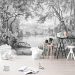 Papier peint panoramique jungle tropical