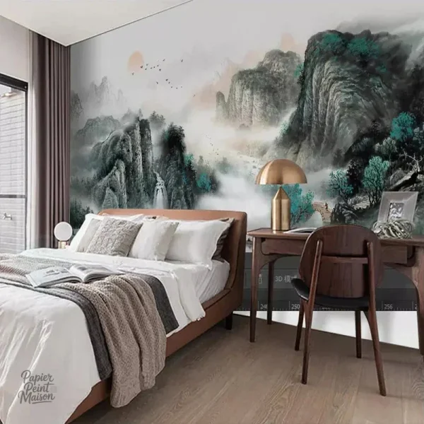 Papier peint montagne, charme et sérénité pour votre intérieur