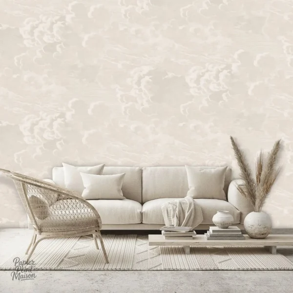 Papier peint panoramique nuage pour une décoration aérienne
