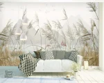 Décor mural panoramique avec vue sur les montagnes