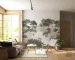 Décor mural panoramique moderne pour salle à manger