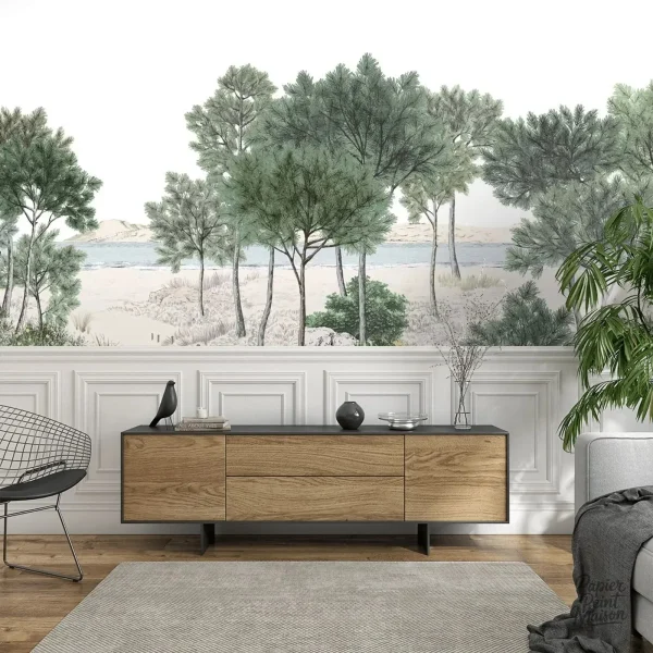 Revêtement mural panoramique pour espace repas