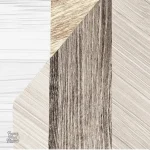 Papier peint décoratif style géométrique bois