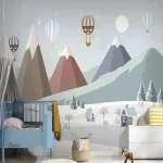 Décor mural montagneux pour une ambiance naturelle