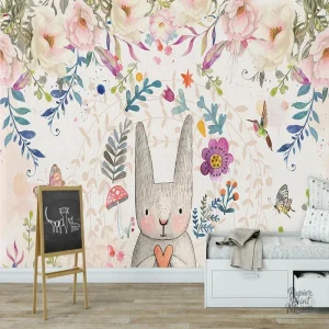 Papier peint enfantin, ambiance féérique et joyeuse
