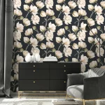 Papier peint design floral pour intérieur