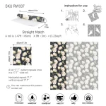Papier peint tendance avec motifs floraux