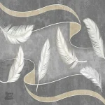 Papier peint Plume, style moderne et raffiné