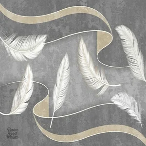 Papier peint Plume, style moderne et raffiné