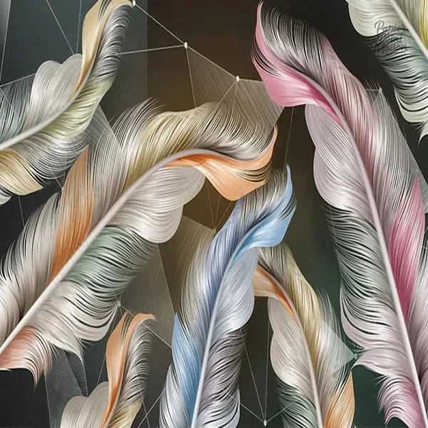 Motifs de plumes pour habiller les murs de votre restaurant