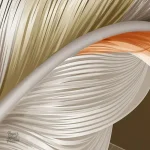 Papier peint inspiré des plumes, style moderne et chic