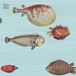 Papier peint poisson pour décoration intérieure