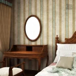 Papier peint intissé au design rétro pour styles classiques